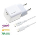 4smarts Wall Charger VoltPlug Mini PD 30W with GaN and USB-C to USB-C Cable 1.5m white