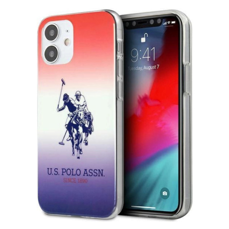 Pouzdro U.S. Polo Assn. Gradient Pattern Collection pro iPhone 12 mini - červené a modré