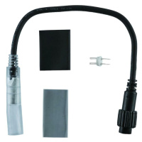 DecoLED Prodlužovací kabel pro světelné hadice 0,25m, černý, samčí,IP67