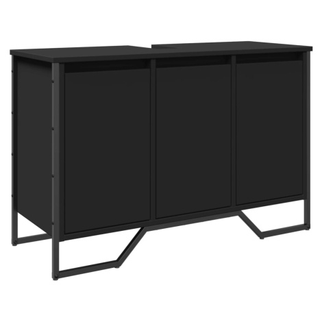 vidaXL Koupelnová skříňka pod umyvadlo černá 91 x 35 x 60 cm kompozit