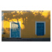 Umělecká fotografie Sunlit facade of colorful colonial building, loeskieboom, (40 x 24.6 cm)