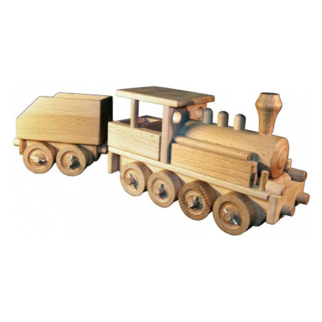 Ceeda Cavity - přírodní dřevěný vláček - Parní lokomotiva