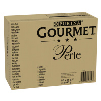 Gourmet Perle 96 x 85 g - 80 + 16 zdarma - Kachna, Jehněčí, Kuře, Krůta