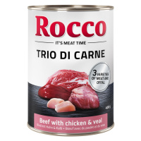 Rocco Classic Trio di Carne - 24 x 400 g - hovězí, kuřecí a telecí
