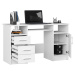 Ak furniture Volně stojící psací stůl Ana 124 cm bílý