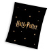 Dětská deka Harry Potter Gold Stars 130x170 cm