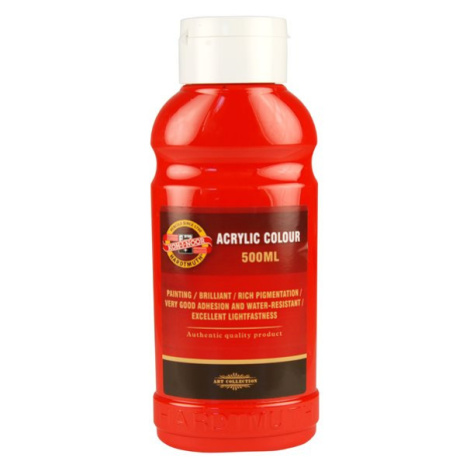 Koh-i-noor akrylová barva Acrylic - 500 ml - červená světlá Kohinoor