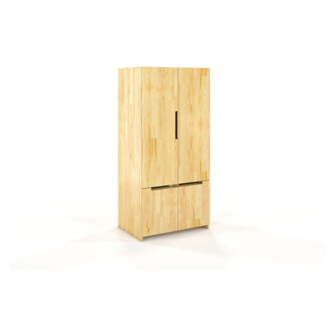 Šatní skříň z borovicového dřeva 86x180 cm Bergman - Skandica