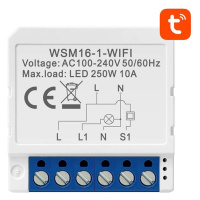 Inteligentní nástěnný vypínač Wi-Fi Avatto WSM16-W1 TUYA