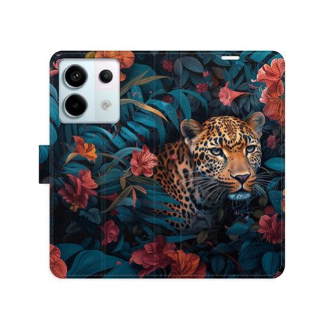 iSaprio Flip pouzdro Flower Jaguar 02 pro Xiaomi Redmi Note 13 Pro 5G / Poco X6 5G