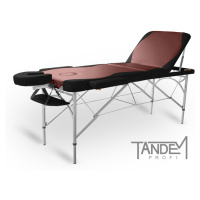 Skládací masážní stůl TANDEM Profi A3D Duo Barva: bordovo-černá
