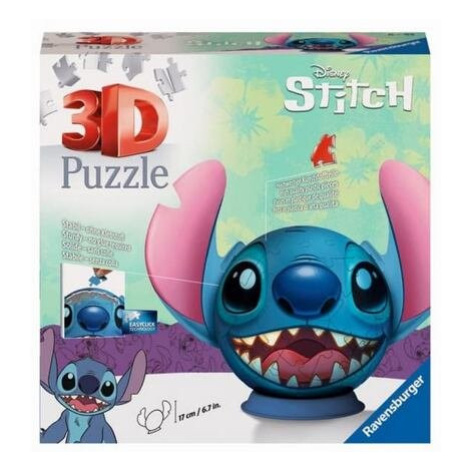 Ravensburger: Puzzle-Ball Disney: Stitch s ušima 72 dílků