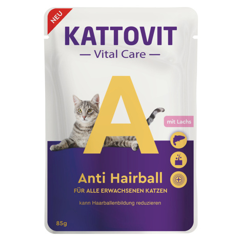 Kattovit Vital Care Anti Hairball Salmon - 12 x 85 g