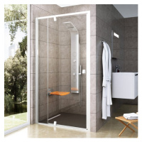 Ravak PIVOT PDOP2 - 100 BÍLÁ/BÍLÁ/TRANSPARENT sprchové otočné dveře 100 cm, bílý rám, čiré sklo