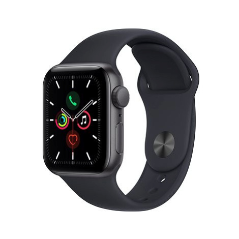 Apple Watch SE 40mm Vesmírně šedý hliník s temně inkoustovým sportovním řemínkem