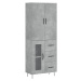 vidaXL Skříň highboard betonově šedá 69,5x34x180 cm kompozitní dřevo