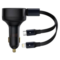 Nabíječka do auta Baseus Enjoyment Car Charger with cable USB-C + Lightning 3A, 30W (Black)