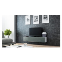HALMAR TV stolek VIGO 140 cm bílý/šedý
