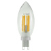 BIG WHITE (SLV) LED svíčka LED žárovka, G9, fázové stmívání, 3W, 2200K 1008158