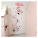 Dětský metr na zeď pro dívky - Akvarelové zajíčky