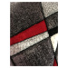 Medipa (Merinos) koberce Kusový koberec Brilliance 21807 grey-red - 160x230 cm