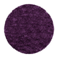 Ayyildiz koberce Kusový koberec Fluffy Shaggy 3500 lila kruh - 160x160 (průměr) kruh cm