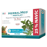 Dr. Weiss HerbalMed Eukalyptus + máta + vitamin C 24+6 pastilek