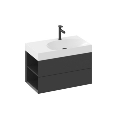 Ravak Lite skříňka pod umyvadlo bez umyvadla 80 x43x45 cm černá X000001874