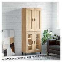 vidaXL Skříň highboard dub sonoma 69,5 x 34 x 180 cm kompozitní dřevo