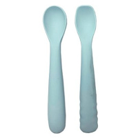 Bo Jungle silikonové lžičky B-Spoon Shape 2 ks Pastel Blue