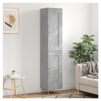 vidaXL Skříň highboard betonově šedá 34,5x34x180 cm kompozitní dřevo