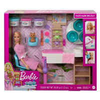 Mattel barbie salón krásy herní set s běloškou, gjr84
