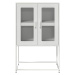 vidaXL Skříň highboard bílá 68x39x107 cm ocel