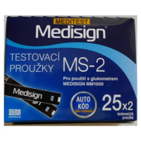 Testovací proužky Meditest Medisign MS-2 50 ks