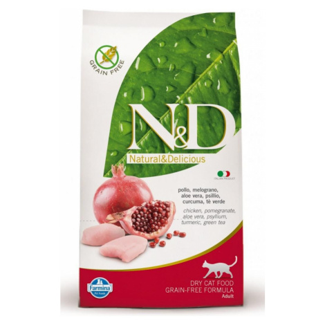 N&amp;D cat GF ADULT CHICKEN / POMEGRANATE - 300g Natural&Delicious