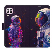 iSaprio Flip pouzdro Neon Astronaut 02 pro Huawei P40 Lite