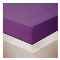 Chanar Prostěradlo Jersey Lux, 90 × 200 cm, tmavě fialové
