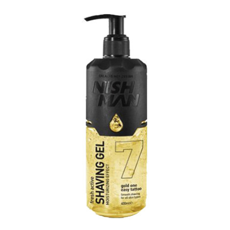 Nishman Shaving Gel - žlutý gel na holení, 07 Gold One - 400 ml