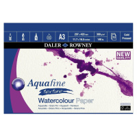 Daler Rowney Aquafine Texture Watercolour Paper Skicář Aquafine A3 300 g