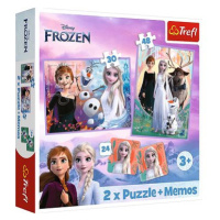 TREFL sada 3v1 Ledové království 2 (2 × puzzle + pexeso)