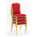 Jídelní židle SCK-66 zlatá/vínová