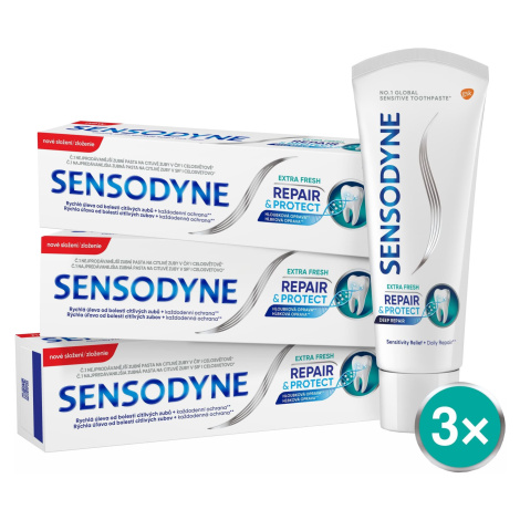 Sensodyne Repair&Protect Extra Fresh Zubní pasta 3 x 75 ml