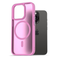 AlzaGuard Matte Case Compatible with Magsafe pro iPhone 15 Pro levandulově růžový