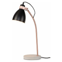 Černo-šedá stolní lampa s kovovým stínidlem (výška 50 cm) Denver – it's about RoMi