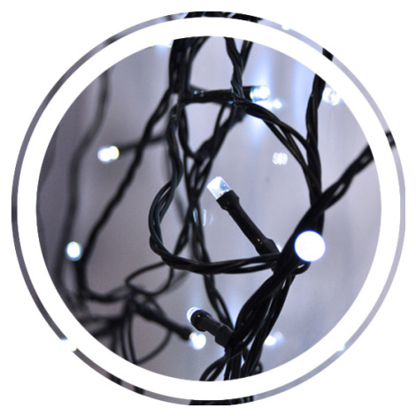 SOLIGHT 1V05-W LED vánoční řetěz, 500 LED, 50m, přívod 5m, IP44, bílá