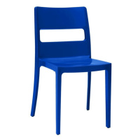 Plastová jídelní židle Serena modrá