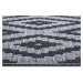 Kusový koberec Twin-Wendeteppiche 105466 Night Silver – na ven i na doma 80x350 cm