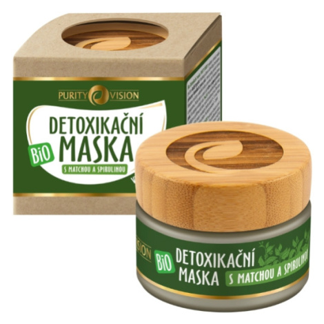 PURITY VISION Bio Detoxikační maska s matchou a spirulinou 40 ml