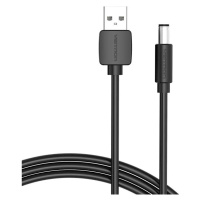 Kabel Vention Power Cable USB 2.0 to DC 5.5mm Barrel Jack 5V CEYBG 1,5m (black)