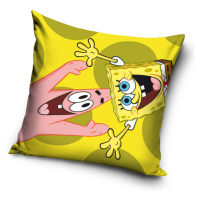 TipTrade Povlak na polštářek 40x40 cm - Sponge Bob a Patrik žlutý